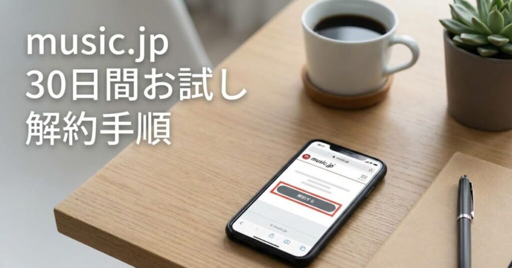 music.jpの解約手順